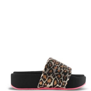 Nine West Rize Plataforma Chanclas Sandals Leopardo | 407QJHKXI