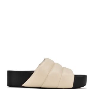 Nine West Sants Plataforma Chanclas Sandals Creme | 465SXFLHP