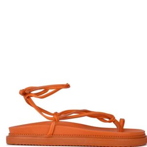 Nine West Sarest Ankle Wrap Sandals Naranjas | 352FSPZOT