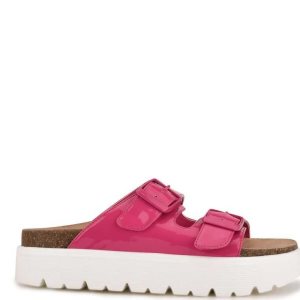 Nine West Simplee Plataforma Chanclas Sandals Rosas Claro | 593YKCQSU