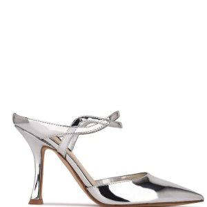 Nine West Sing Tacón Plateados Metal | 201SUOJKM
