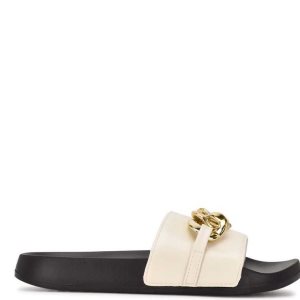 Nine West Slinks Planos Chanclas Sandals Creme | 239CRJGXI