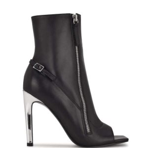 Nine West Sohot Peep Puntera Negros | 047MTEFJZ