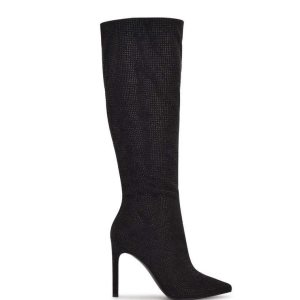 Nine West Tysh Rhinestone Vestido Negros | 493DMVGCU