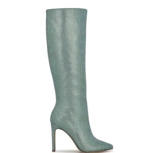 Nine West Tysh Rhinestone Vestido Verdes Claro | 283DWTEUB