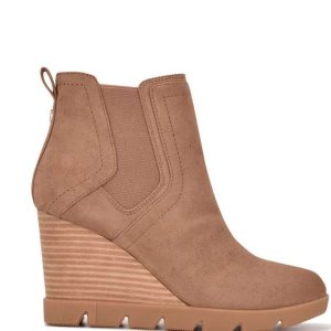 Nine West Wayde Wedge Beige Claro | 654TXYMRB