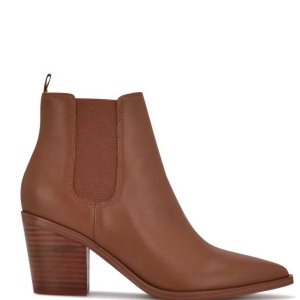 Nine West Wyllis Block Heel Marrom | 345WTRAMO