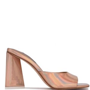 Nine West Yougo Tacón Chanclas Sandals Beige | 178TMLFIN