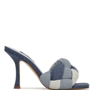Nine West Yoyo Tacón Chanclas Sandals | 894TLWECO